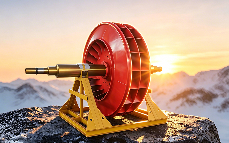 Customized fan for cement production line kiln head