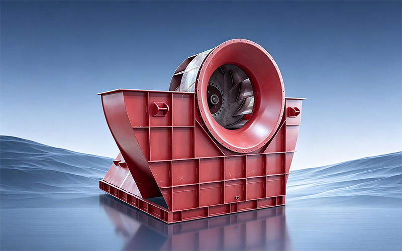 High temperature induced draft fan for power plant denitrification system