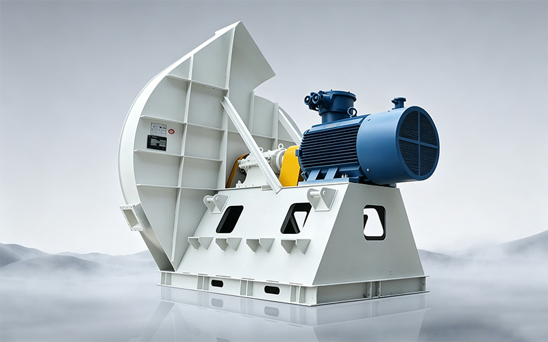 High temperature regeneration fan for power plant denitrification system